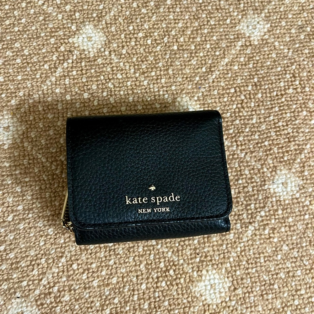 Kate Spade Black Trifold Wallet
